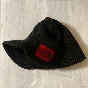 North face beanie hat with brim